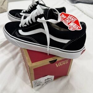 Vans Classic Black and White Low-Top Shoes